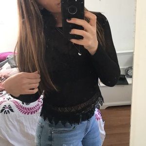 Fabric Mesh-Type Top